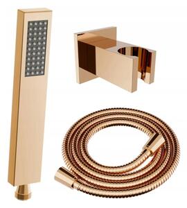 Accesorii Mexen - Set duș de mână cu 1 punct R-72, aur roz, 785006050-60