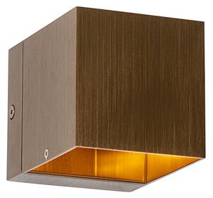 Set de 4 lămpi de perete inteligente bronz închis 8 cm inclusiv Wifi G9 - Transfer