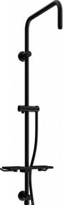 Mexen T, coloana de dus, raft, negru mat, 79393-70