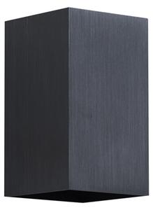 Lampă de perete modernă gunmetal pătrată cu 2 lumini GU10 50mm - Sandy