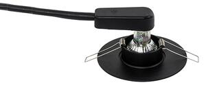 Spot încastrat inteligent negru, inclusiv Wifi GU10 50mm - Buco
