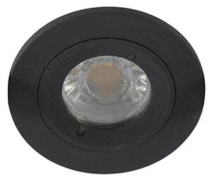 Set de 6 spoturi încastrate moderne negre rotunde IP44 - Xena