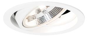 Spot integrat rotund alb reglabil - Chuck 111
