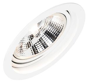 Spot integrat rotund alb reglabil - Chuck 111