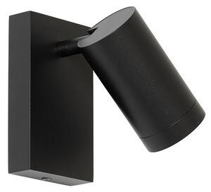 Lampă de perete inteligentă neagră reglabilă cu întrerupător, inclusiv Wifi GU10 50mm - Jeana Luxe