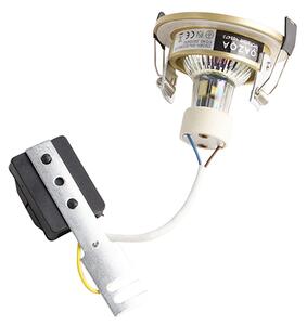 Set de 6 spoturi încastrate moderne aurii rotunde IP44 - Xena