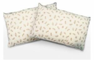 Set 2 perne din puf de gasca cu invelis din bumbac 50 x 70 cm