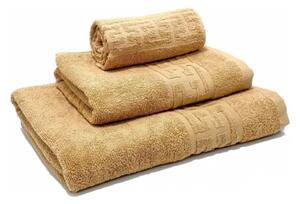 Set 3 Prosoape Baie Bumbac 100% Maro Model Grecesc 500 g