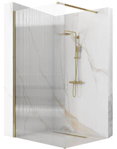 Rea Aero Intimo, paravan de duș 100x200 cm, sticlă transparentă de 8 mm, profil auriu mat, REA-K4126