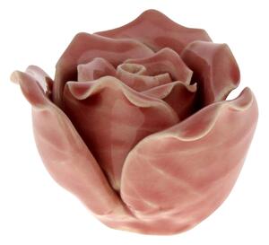 Trandafir roz ceramic 5,5/4 cm