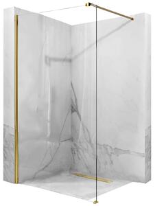 Rea AERO, paravan de dus WALK IN 80 x 195 cm, sticla transparenta - profil auriu, REA-K8439