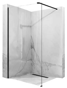 Rea AERO, paravan de duș WALK IN, 1 aripă, 110 x 195 cm, negru mat-transparent, REA-K6597
