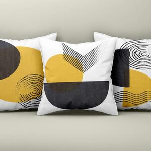 Set 3 fete perna decorative 43x43cm, Design Abstract 20