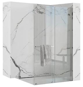 Rea Cortis, paravan de duș glisant 100x195cm, sticlă transparentă de 6 mm, profil cromat, REA-K7210