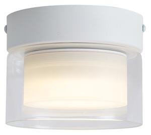 Plafonieră modernă albă cu sticlă transparentă - Puck