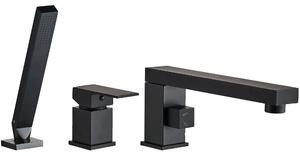 Rea Glen - baterie pentru cada cu 3 orificii, negru, REA-B6630