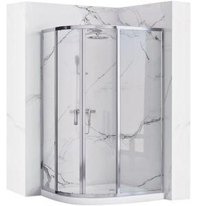 Rea Look, cabină de duș pătrată 80x100x190 cm, sticlă transparentă de 5 mm, profil cromat, REA-K7901