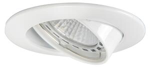 Set de 6 spoturi încastrate moderne albe, înclinabile GU10 50mm - Edu