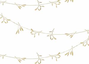 Ghirlanda de Craciun GOLD MISTLETOE 5 m, aurie