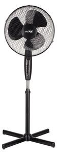 Ventilator cu picior FLORIA ZLN1181 - 40cm, 40W, 3 viteze, motor silentios, negru