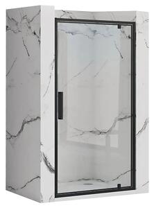 Rea Rapid Swing, usa de dus cu balamale cu o singura aripa 70 x 195 cm, sticla transparenta de 6 mm, profil negru, REA-K6407