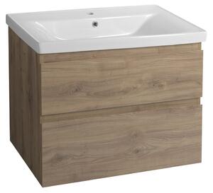 Aqualine Sapho, dulap pentru lavoar ALTAIR 77,5x60x45cm, stejar emporio