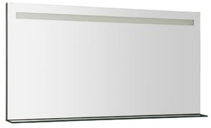 Sapho Sapho, oglindă iluminată cu LED BRETO, raft din sticlă, 1200x608mm, BT120