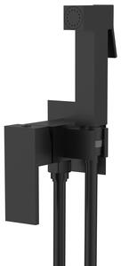 Sapho Sapho, baterie pentru bideu ascuns CUBEMIX cu spray Stop, pătrat, negru mat, CM040B