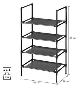Pantofar, Songmics, Negru, 45x28x80 cm