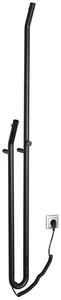 Sapho Sapho, uscator de prosoape electric DUOPASSO cu temporizator, 122x1700mm, 45 W, mat negru, ER330
