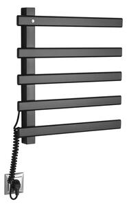 Sapho Sapho, uscator de prosoape electric ELCOR 480x520x50mm, 85W, negru mat, EB530
