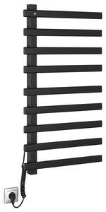 Sapho Sapho, uscator electric de prosoape ELCOR 480x920x50 mm, 128 W, mat negru, EB460