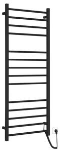 Sapho Sapho, uscător de prosoape electric ESKINADO, pătrat, 600x1500 mm, 130 W, negru mat, ER450BV