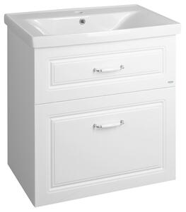 Aqualine Sapho, dulap lavoar FAVOLO 67x72,5x44,6 cm, mat alb