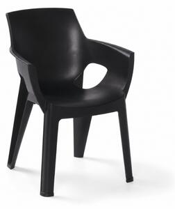 Scaun de masa pentru gradina IVY, negru