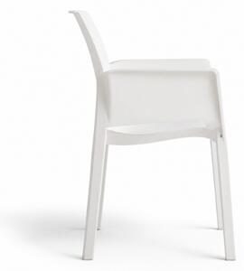 Scaun de masa pentru gradina EVELYN, alb