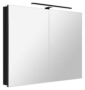 Sapho Sapho, galerie GRETA cu iluminare LED, 101x70x14cm, mat negru, GR105-0035