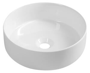 Sapho Sapho, Chiuvetă de blat ceramică INFINITY ROUND, diametru 36x12 cm, alb, 10NF65036