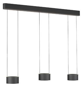 Lustră Pendul PURE, Clipse, reglabil, Gri, Camera de zi, Metal, Modern