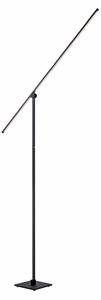 Lampadar PURE, PURE Grafo, reglabil, Negru, Camera de zi, Metal, Modern
