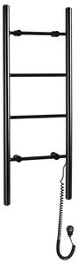 Sapho Sapho, KARBO Uscător de prosoape electric, rotund, 400x1120 mm, 87 W, negru, KB904