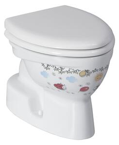 Sapho Sapho, vas WC KID, deșeuri mai mici, decor, CK300-11CB00E-FF00