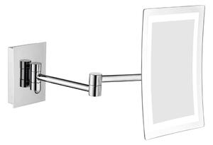 Sapho Sapho, Oglinda cosmetica cu iluminare LED, patrata, croma, MW834