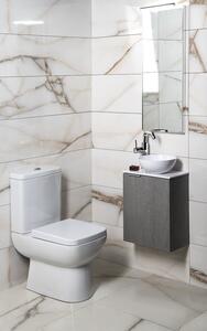 Sapho Sapho, Set de baie LATUS X 40, stejar argintiu/alb, KSET-079