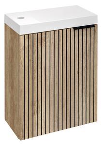 Sapho Sapho, dulap lavoar LATUS X 39,4x50x22cm, stejar alabama strip/stejar alabama, LT110-2322