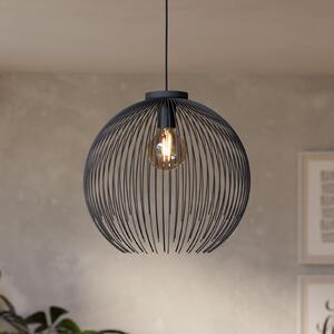 EGLO Lampă suspendată VENEZUELA, negru, Ø 40 cm, metal, E27, reglabil, Negru, Camera de zi / sufragerie, Metal, Modern