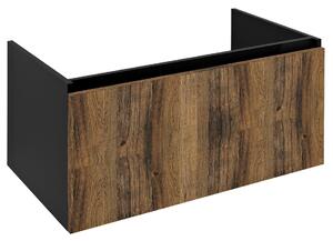 Sapho Sapho, dulap lavoar LOREA 90x44x51,2cm, 1x sertar, stejar collingwood/negru mat, LE090-1935