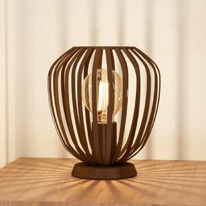EGLO Lampa de masă Espinal, bronz periat, înălțime 23 cm, metal E27, Bronz / Alamă Veche, Camera de zi / sufragerie, Metal, Modern