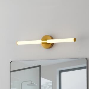 EGLO Aplică de perete Ramola, culoare alamă, lățime 60 cm, IP44, CCT, Auriu / Alamă, Baie, Metal, Modern
