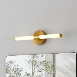 EGLO Aplică de perete Ramola, culoare alamă, lățime 45 cm, IP44, CCT, Auriu / Alamă, Baie, Metal, Modern